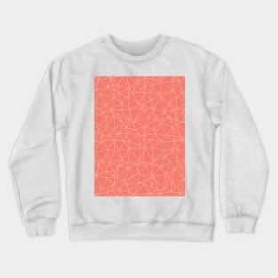 Minimal Lines Geometric Coral Pattern Crewneck Sweatshirt